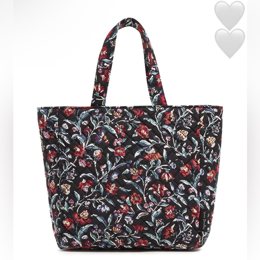 Vera Bradley Perennials Noir Tote Bag
